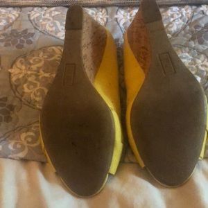 Mix No. 6 Shoes - Yellow Mix No. 6 yellow canvas cork wedges size 8 Mix No. 6 Shoes - Yellow Mix No. 6 yellow canvas cork wedges size 8